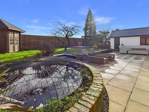 Rear Garden, Patio and Pond- click for photo gallery